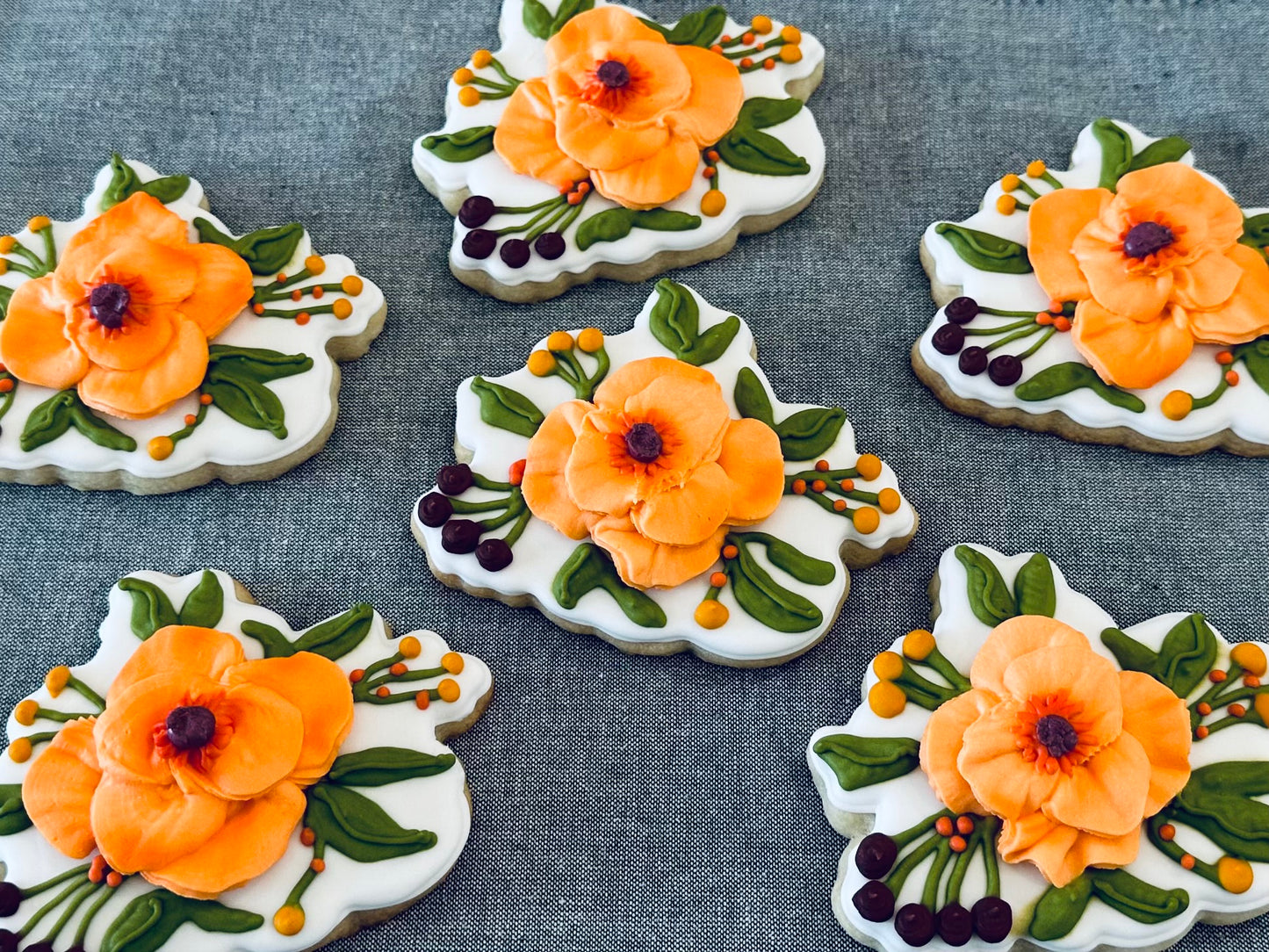4" Flower Cookies