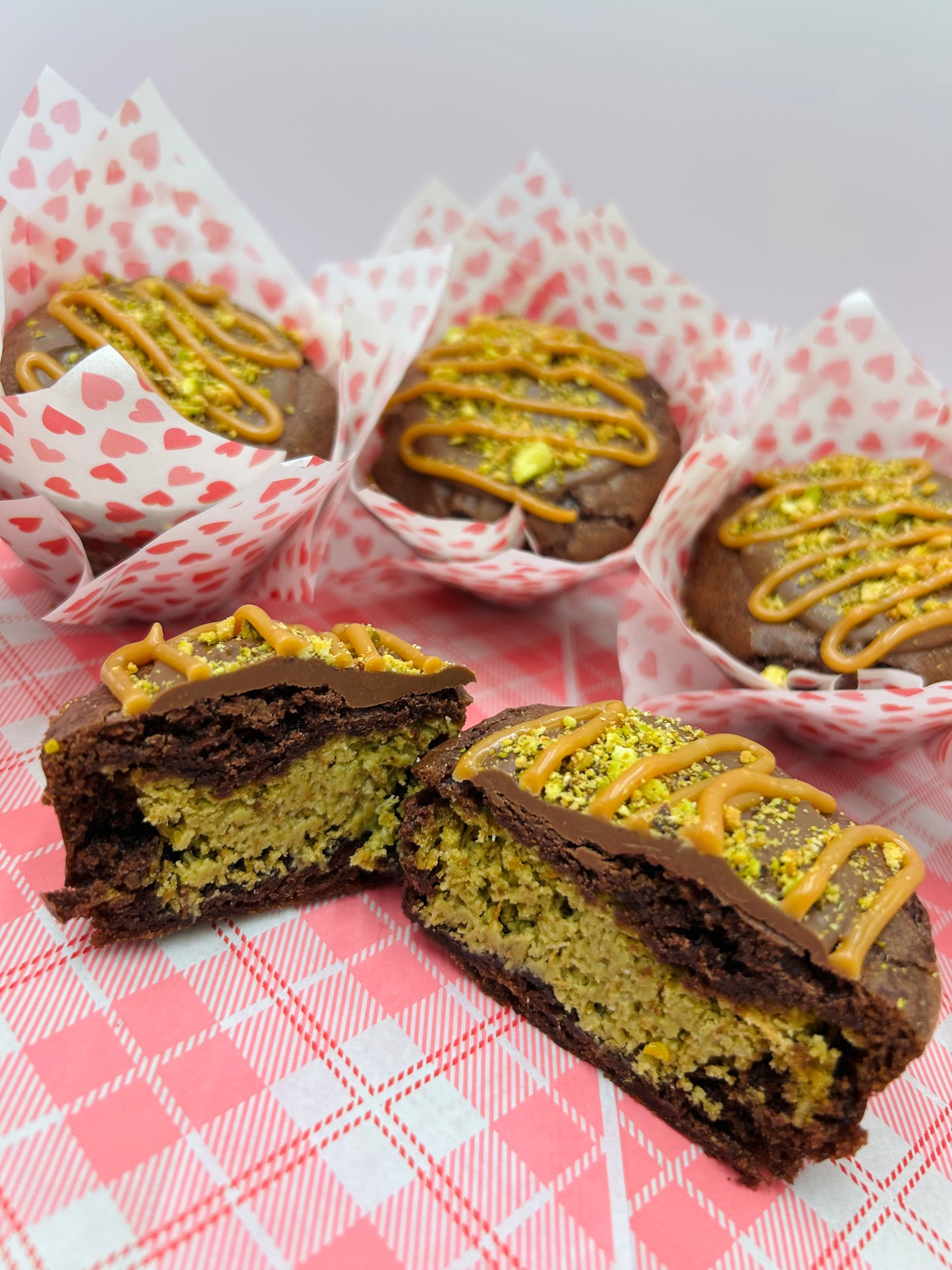 Dubai Pistachio Brownie Cupcake