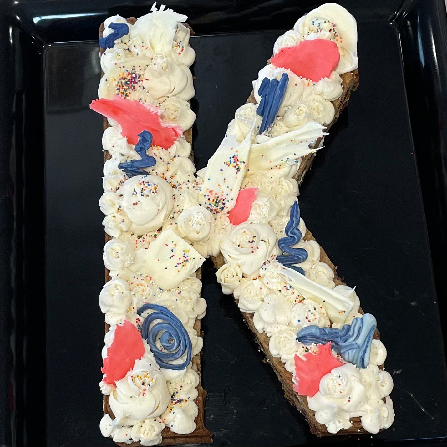 Chocolate Chip Cookie Cake - Letter or Number