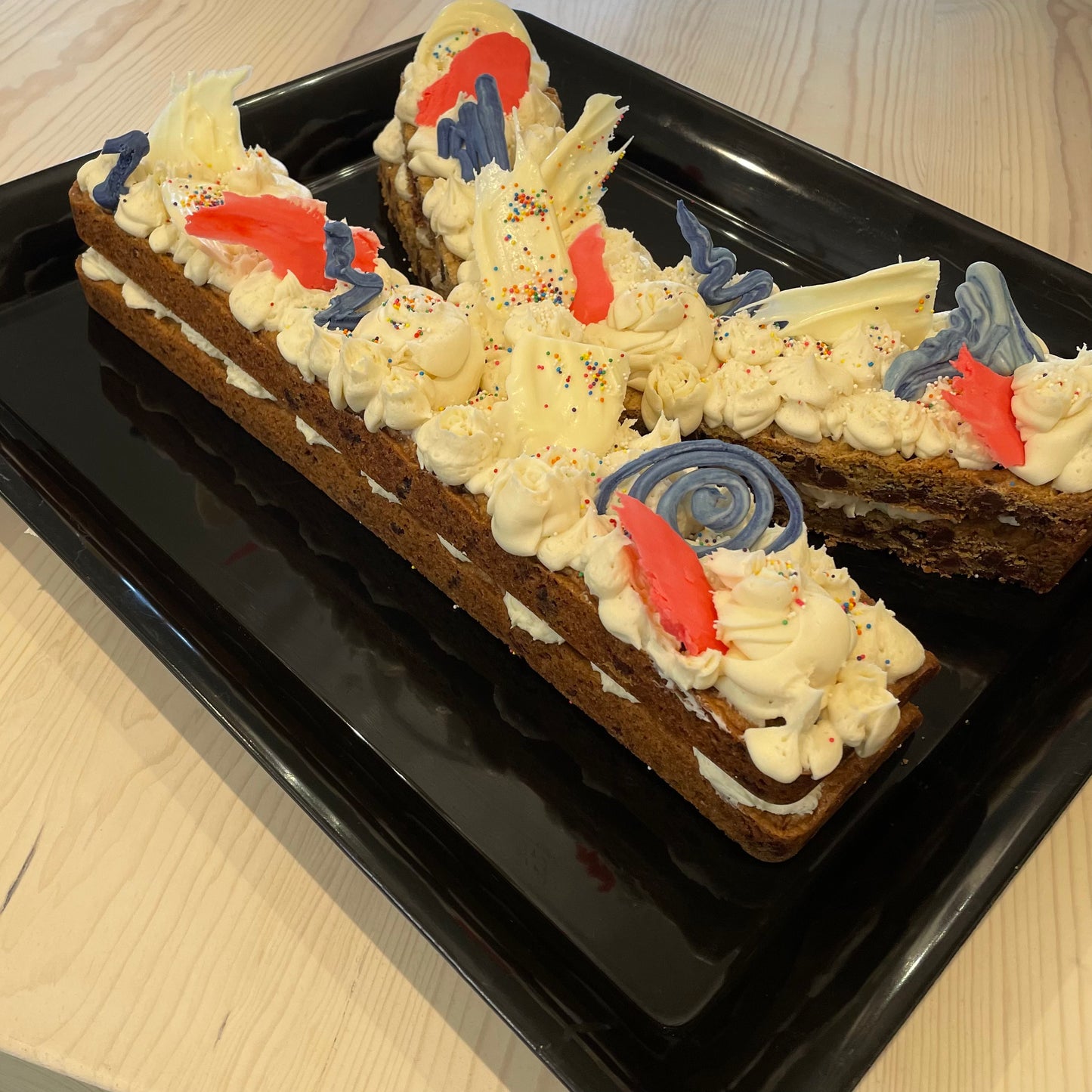 Chocolate Chip Cookie Cake - Letter or Number