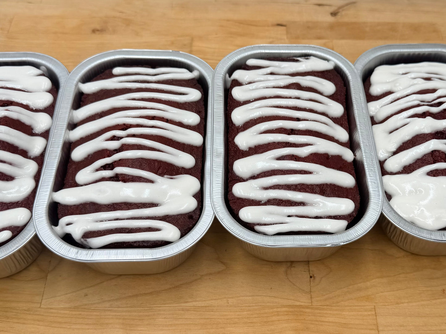 Mini Red Velvet Banana Bread