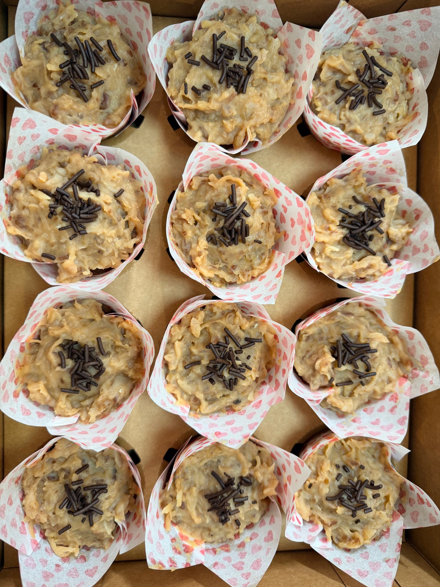 German Chocolate Cupcakes 1dz
