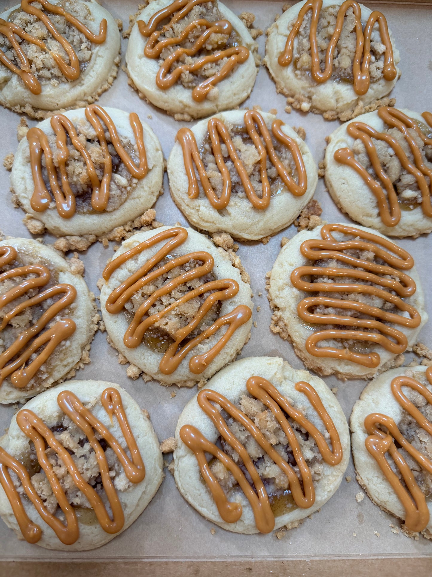 Caramel Apple Pie Cookies
