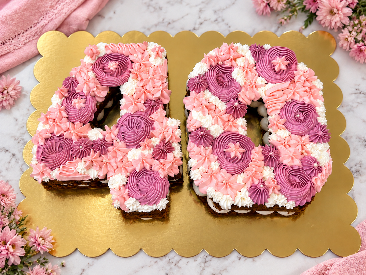 Chocolate Chip Cookie Cake - Letter or Number (2 tier)