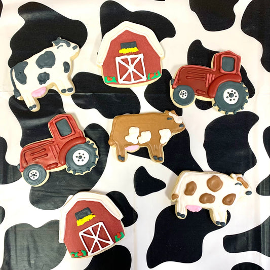 Cows, Tractors, and Barns