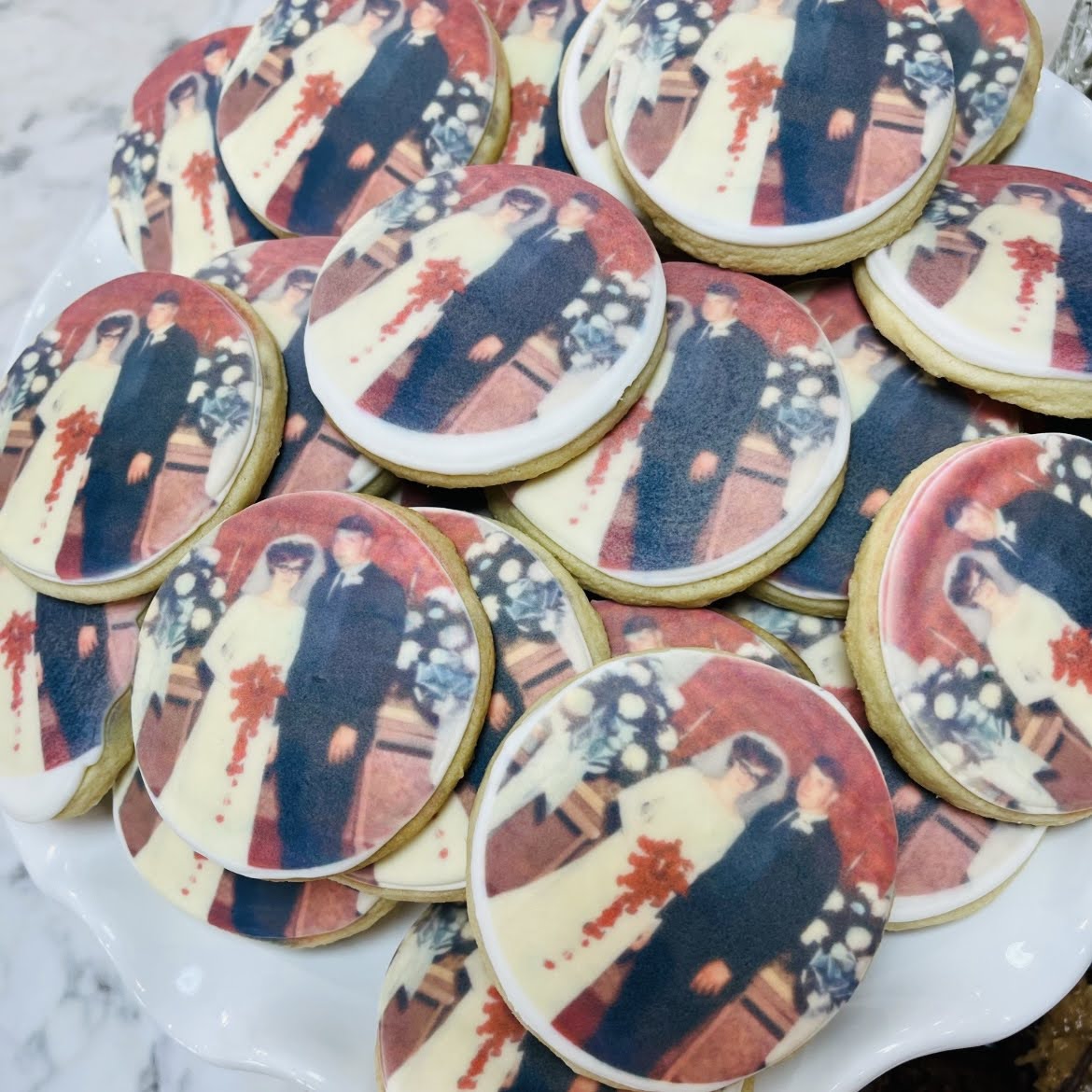 Anniversary/Birthday Photo Cookies